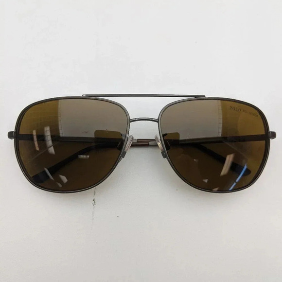 Made in Italy! Polo by Ralph Lauren PH3059 Polarized Aviator Sunglasses / ALE440 - Picture 1 of 10